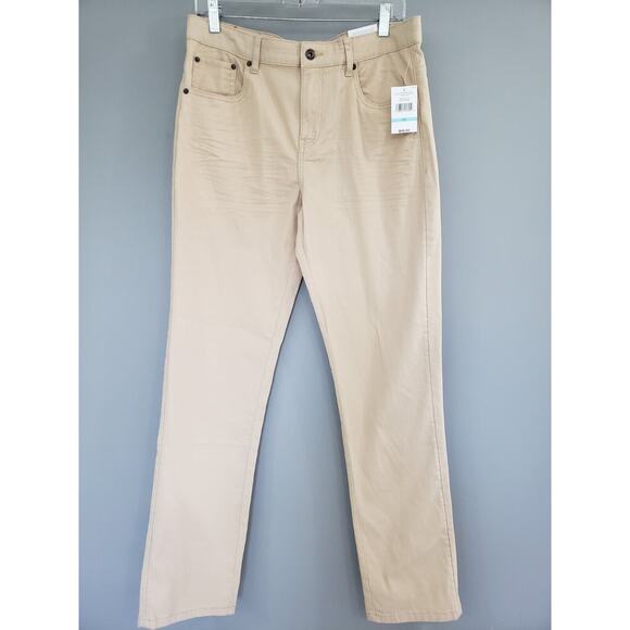 NEW Lucky Brand Classic Straight Leg Jeans Youth Boys 20 Khaki Slim Fit Stretch - Picture 1 of 6
